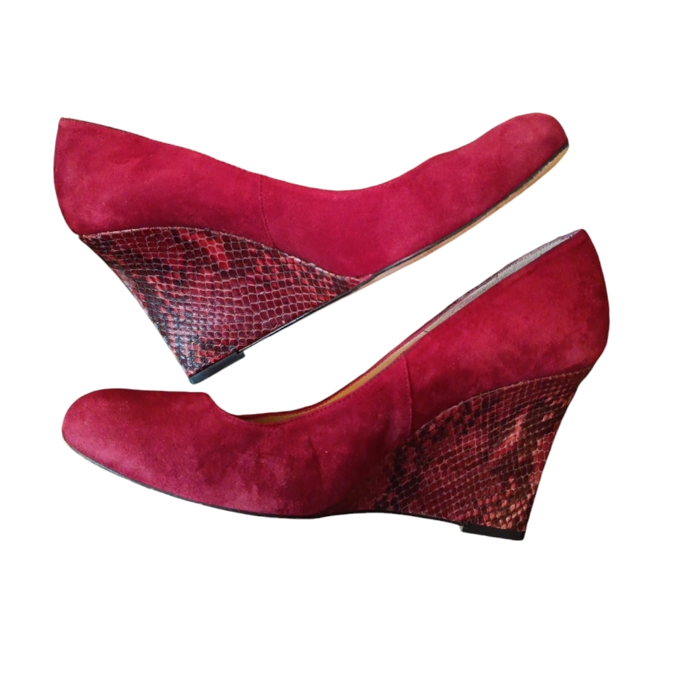 Lk Bennett Eirene Suede Python Snakeskin Snakepri… - image 1